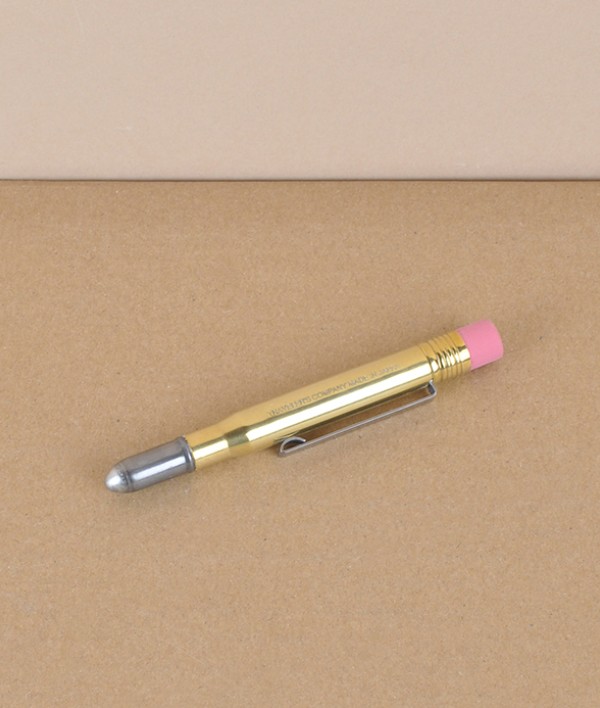 Japanese pocket pencil, brass