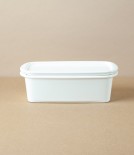 Japanese Semi-Porcelain Lidded Box, White