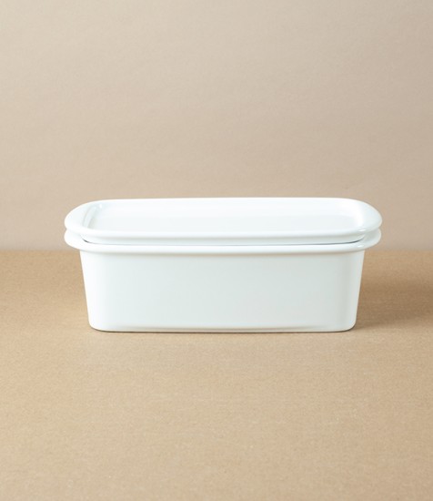 Japanese Semi-Porcelain Lidded Box, White