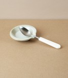 Japanese Porcelain Spoon Rest, White