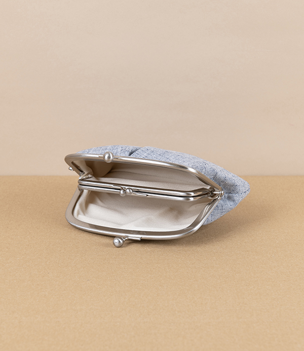 Aizu Cotton Coin Purse, Japan, Smoke