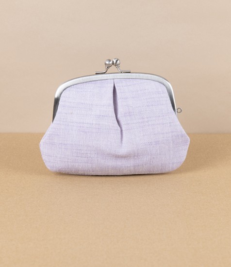 Aizu Cotton Coin Purse, Japan, Lilac