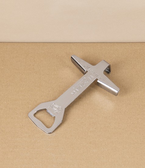 German Jar & Bottle Opener, Chrome Plated Steel