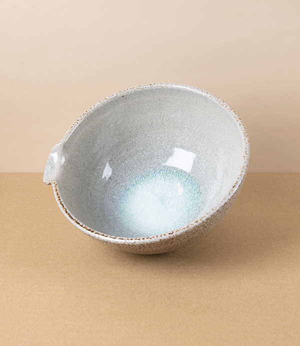 Joseph Bull Stoneware Batter Bowl, Ash & Salt Glaze