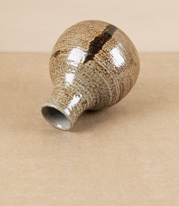 Joseph Bull Salt Glazed Bud Vase, Ash & Salt Glaze