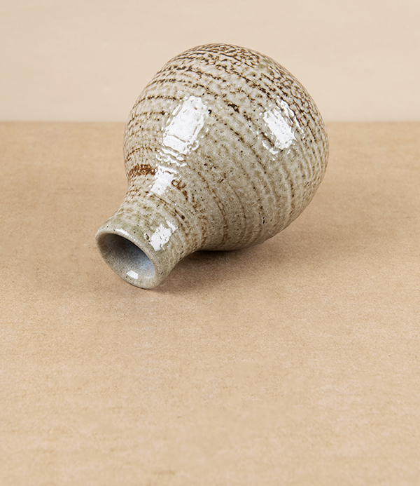 Joseph Bull Salt Glazed Bud Vase, Ash & Salt Glaze