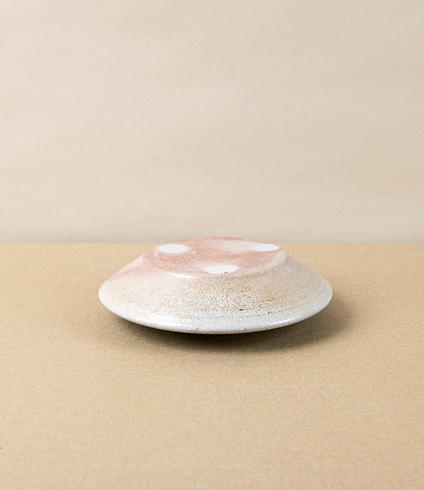 Joseph Bull Stoneware Candle Holder, Ash & Salt Glaze
