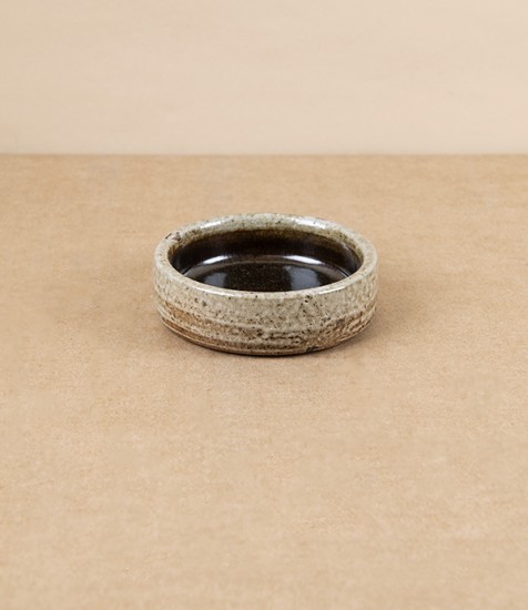 Joseph Bull Salt Glazed Yakumi or Condiment Dish, Tenmoku