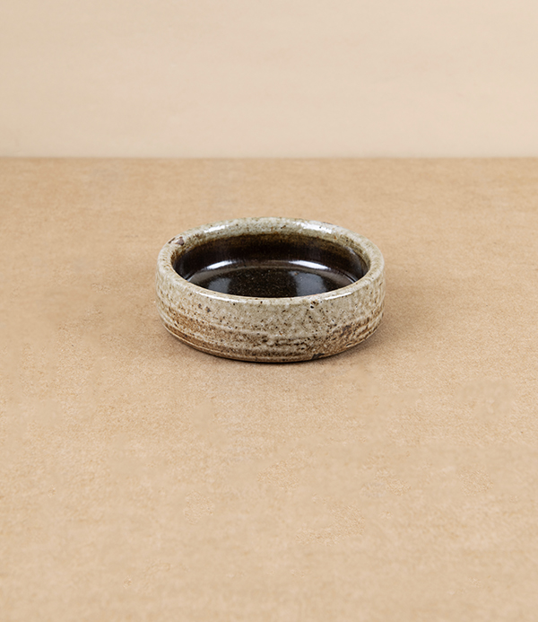 Joseph Bull Salt Glazed Yakumi or Condiment Dish, Tenmoku