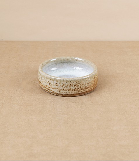 Joseph Bull Salt Glazed Yakumi or Condiment Dish, White