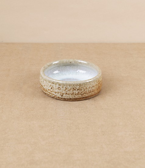 Joseph Bull Salt Glazed Yakumi or Condiment Dish, White
