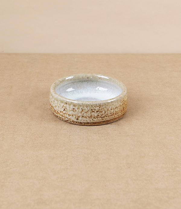Joseph Bull Salt Glazed Yakumi or Condiment Dish, White