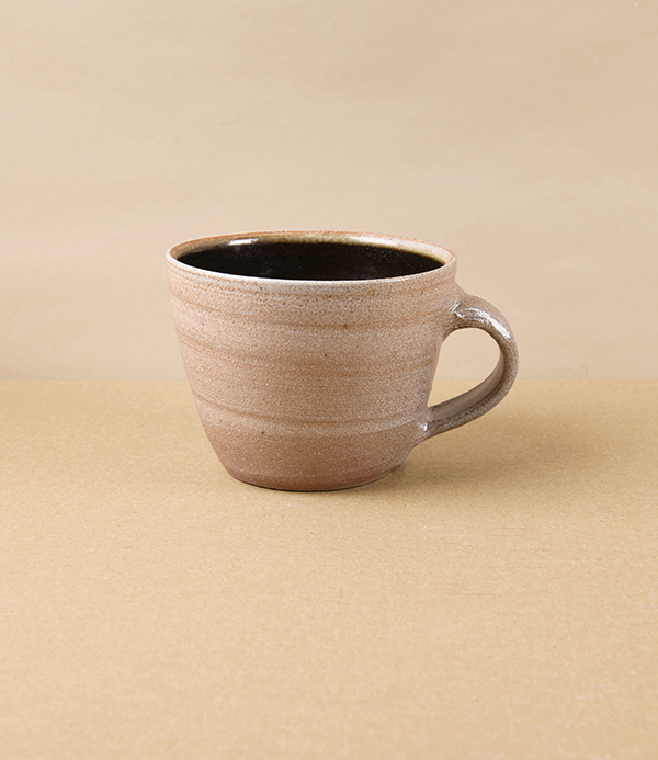 Joseph Bull Stoneware Cup, Tenmoku & Salt Glaze