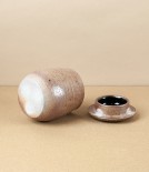 Joseph Bull Lidded Stoneware Jar, Salt Glaze