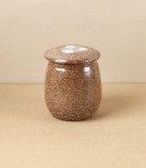 Joseph Bull Lidded Stoneware Jar, Salt Glaze