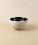 Joseph Bull Stoneware Small Bowl, Tenmoku & Salt Glaze