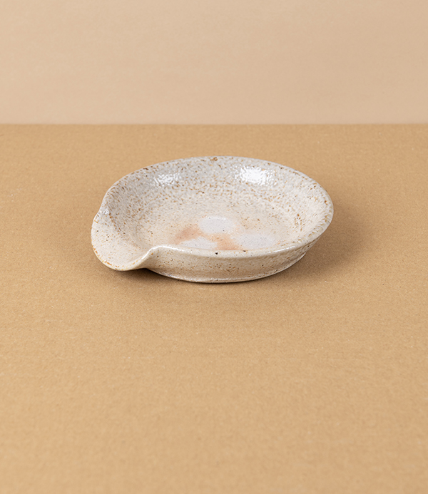 Joseph Bull Stoneware Spoon Rest, Salt Glaze