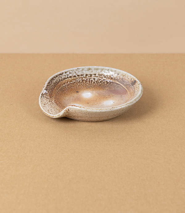 Joseph Bull Stoneware Spoon Rest, Salt Glaze