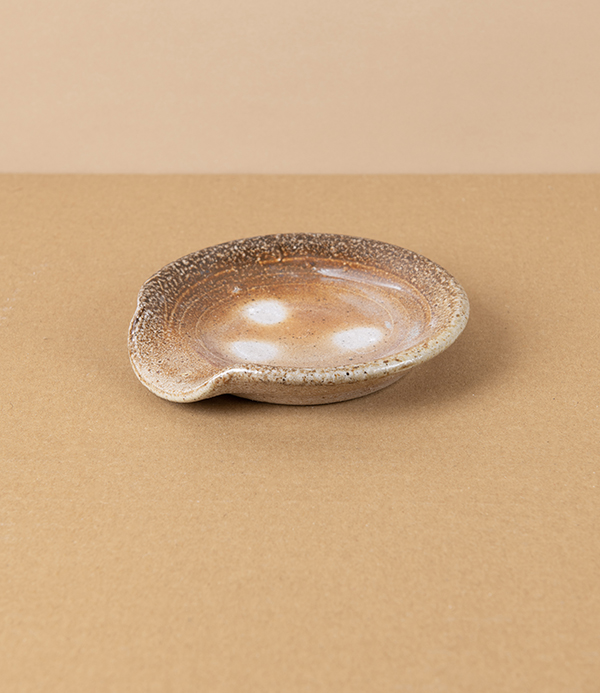 Joseph Bull Stoneware Spoon Rest, Salt Glaze