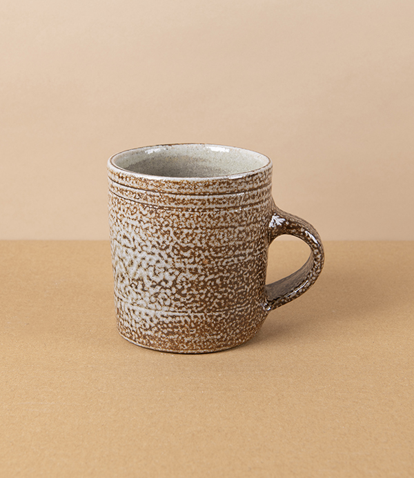 Joseph Bull Stoneware Straight Sided Mug, Ash & Salt Glaze