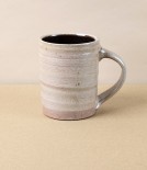 Joseph Bull Stoneware Straight Sided Mug, Tenmoku & Salt Glaze