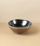 Joseph Bull Stoneware Table Bowl, Tenmoku & Salt Glaze