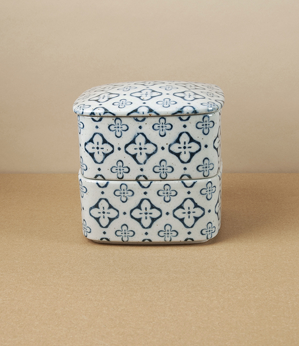Nobana Two-Tiered Jubako or Stacking Box