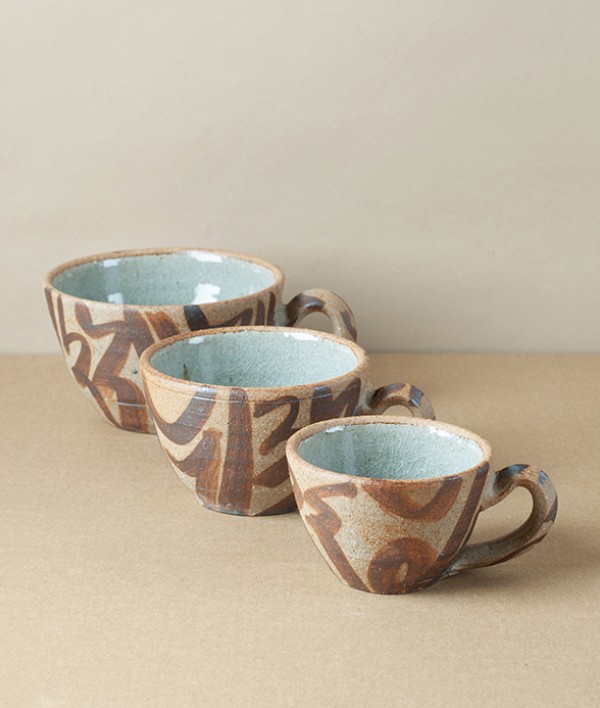 Jack Welbourne Coffee Bowl, Brushwork