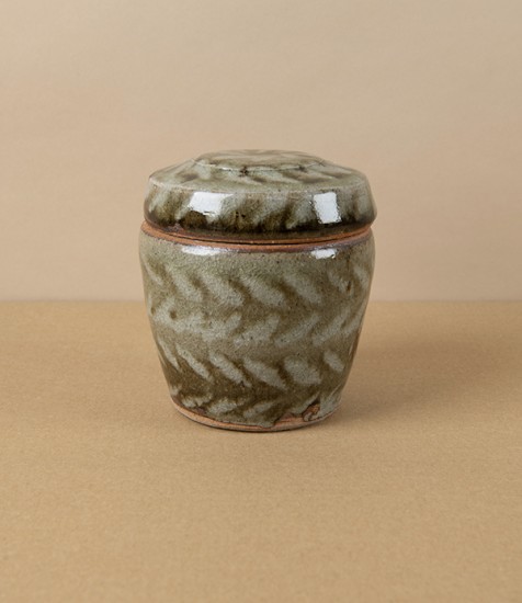 Jack Welbourne Lidded Jar, Small, Herringbone