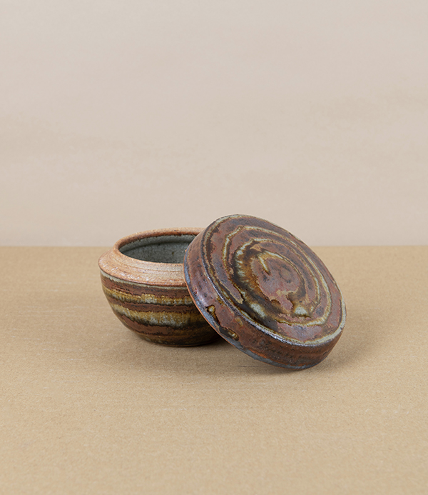 Jack Welbourne Lidded Jar, Mini, Ash Stripe