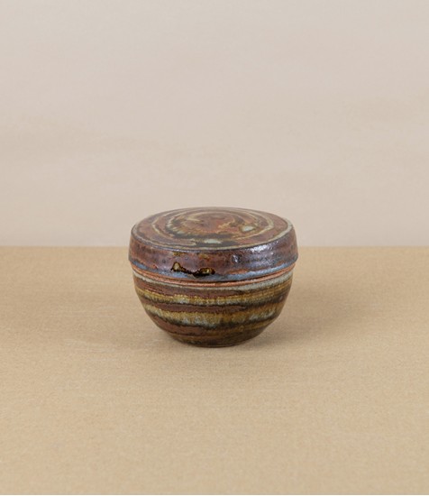 Jack Welbourne Lidded Jar, Mini, Ash Stripe