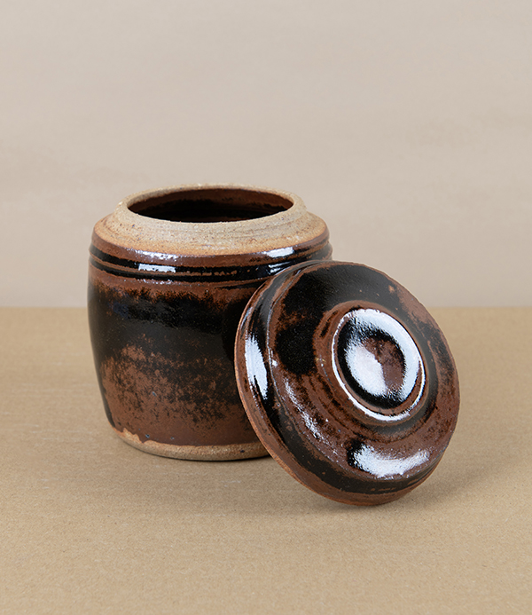 Jack Welbourne Lidded Jar, Small, Tenmoku