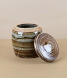 Jack Welbourne Lidded Jar, Small, Ash Stripe