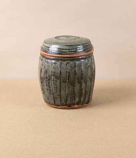 Jack Welbourne Lidded Jar, Small, Fluted Ash