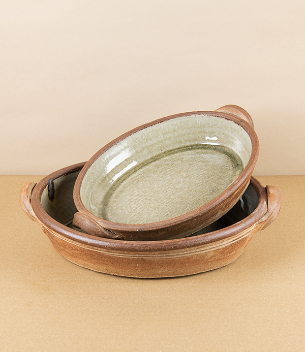 Jack Welbourne Stoneware Oval Baking Dish, Ash