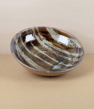 Jack Welbourne Pasta Bowl, Half Glaze, Ash Stripe