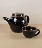Jack Welbourne Teapot, Three–Four Cup, Tenmoku