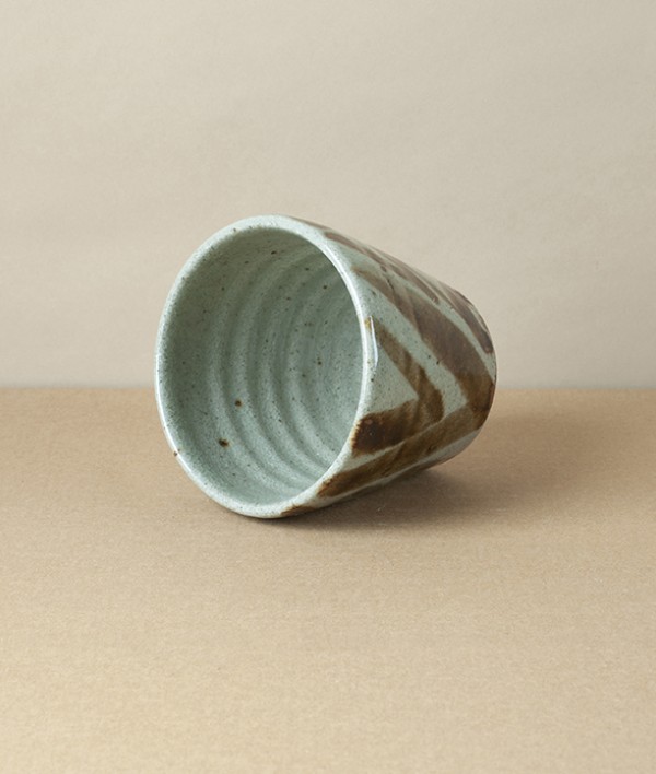 Jack Welbourne Tumbler, Blue & Brushwork