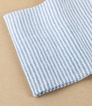 Finnish 100% Linen 'Kaisla' Sauna Hand Towel, Blue & Natural Linen