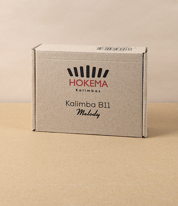 Hokema Kalimba, American Cherry, B11, G Major Scale