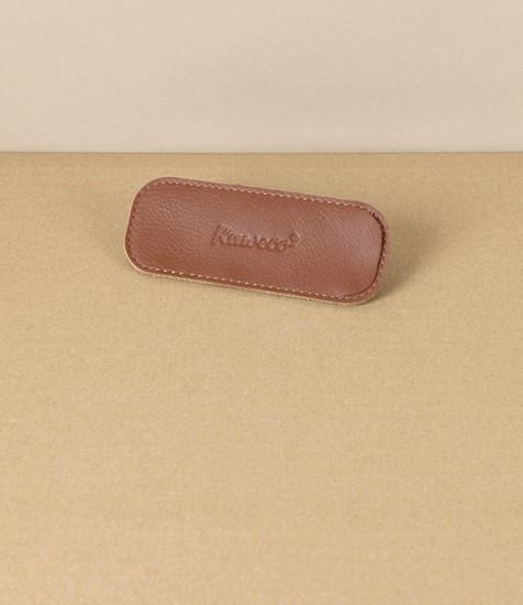 Kaweco Eco Leather Pouch for 2 Sport Pens, Brandy