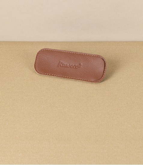 Kaweco Eco Leather Pouch for 2 Sport Pens, Brandy