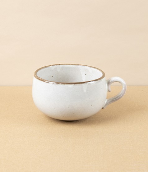 Keitto Japanese Ceramic Coffee Cup, White