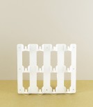Swedish Folded Steel 'Point' Keyholder,  White