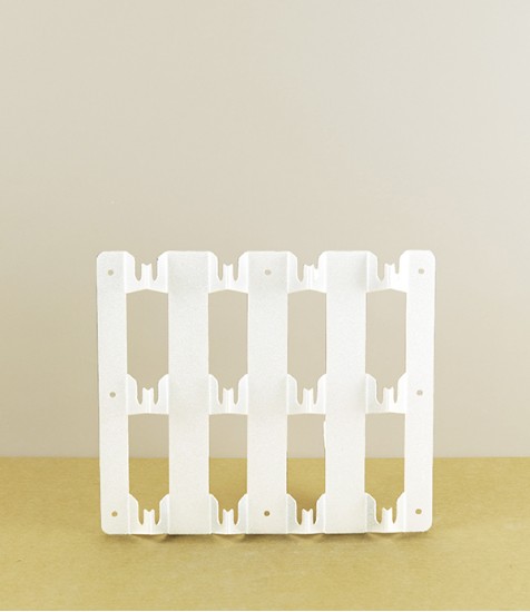 Swedish Folded Steel 'Point' Keyholder,  White