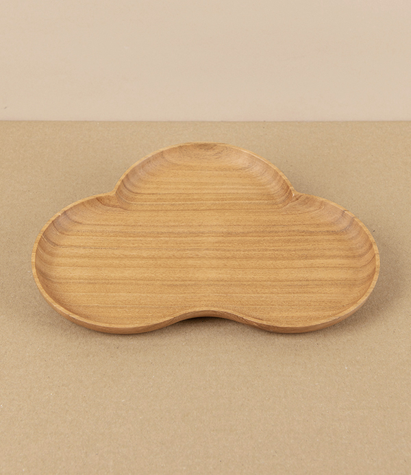 Kito Large Wooden Plate, ‘Matsu Pine’, Cherry Wood
