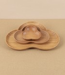 Kito Large Wooden Plate, ‘Matsu Pine’, Cherry Wood