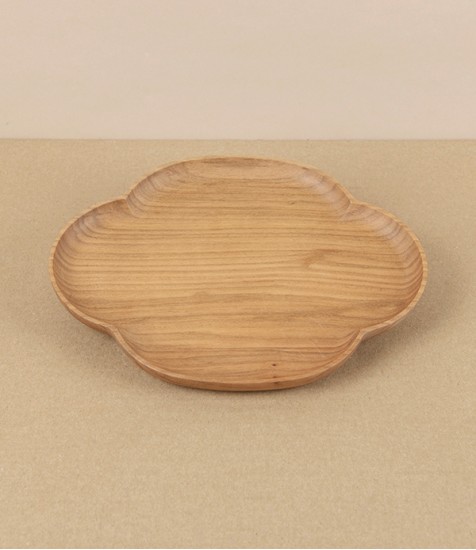 Kito Large Wooden Plate, 'Flowering Quince’, Cherry Wood