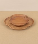Kito Large Wooden Plate, 'Flowering Quince’, Cherry Wood