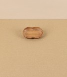 Kito Tiny Wooden Plate, 'Seed Leaf', Cherry Wood